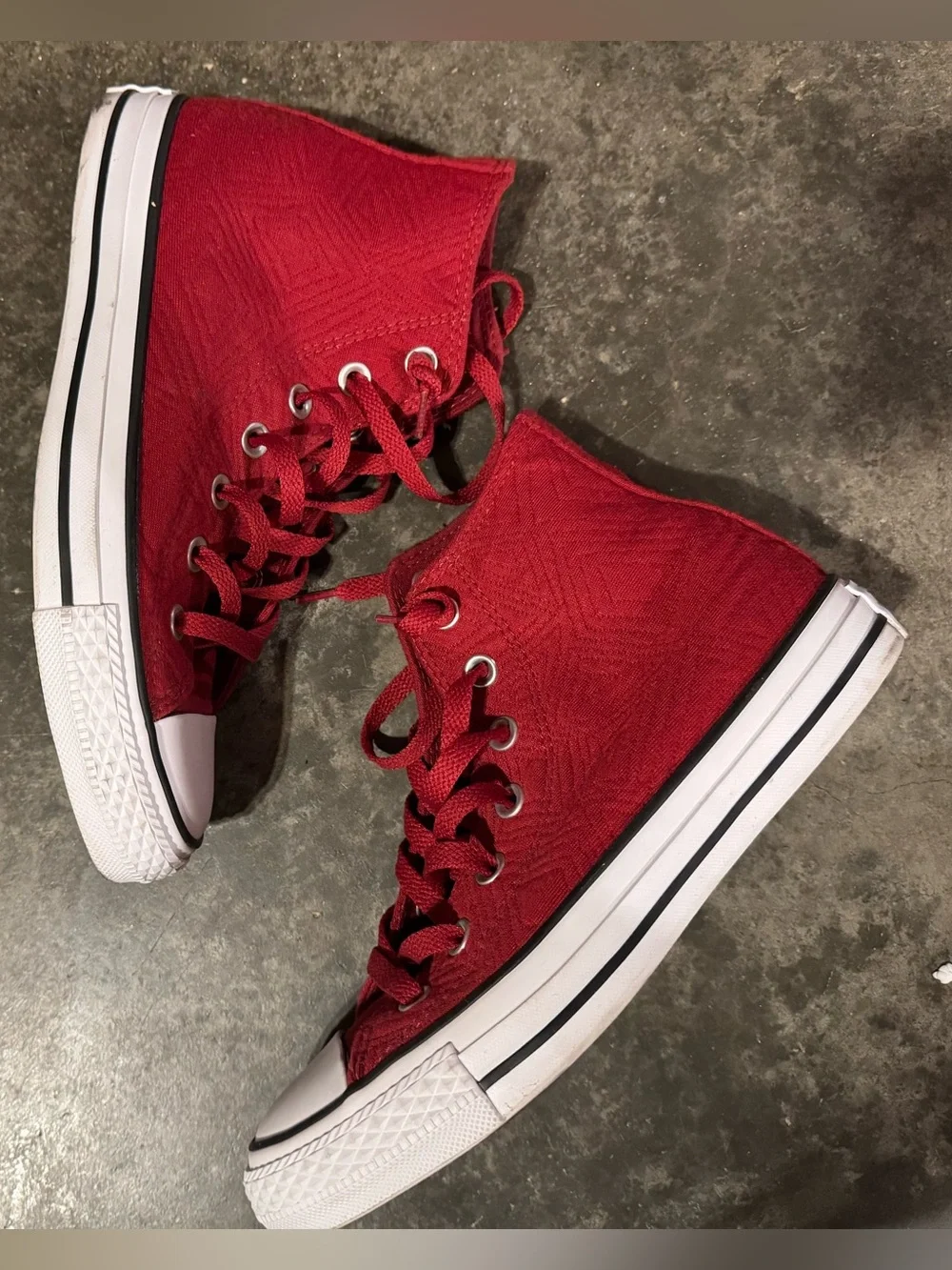 Converse Women’s Chuck Taylor All Star High Top Sneakers - Red - Picture 2 of 7